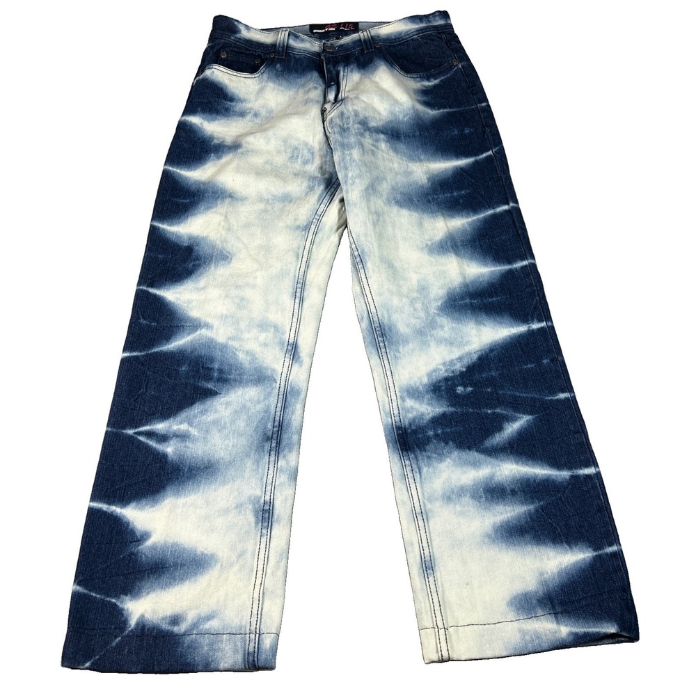 GS-115 Jeans Womens 34 Acid Wash Blue Stretch Denim Slim Skinny Pants